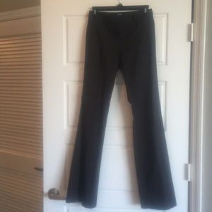 Charcoal gray pinstripe business pants